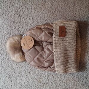 NWT ~ Britt's Knits ~ Women's taupe colored beanie